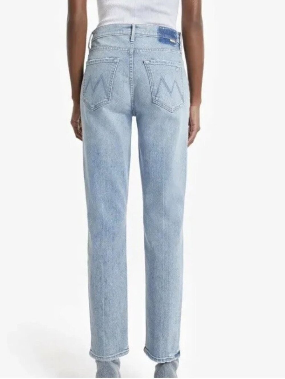 Mother The Dazzler Denim Yoke Front Jeans Ankle Wild Calling Size 25